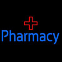 Blue Pharmacy With Medical Logo Neonreclame