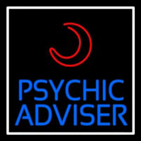 Blue Psychic Advisor With Logo Neonreclame