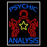 Blue Psychic Analysis With Logo Neonreclame