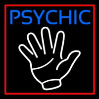 Blue Psychic Red Border Neonreclame