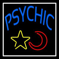 Blue Psychic With Moon And Star Neonreclame