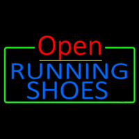 Blue Running Shoes Open Neonreclame