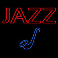 Blue Sa ophone Red Jazz Block Neonreclame