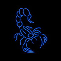 Blue Scorpion Logo Neonreclame