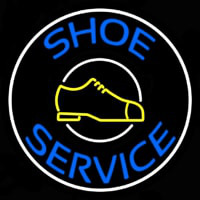 Blue Shoe Service Neonreclame