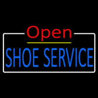 Blue Shoe Service Open Neonreclame