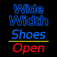 Blue Wide Width Shoes Open Neonreclame