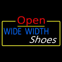 Blue Wide Width White Shoes Open Neonreclame