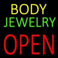 Body Jewelry Open Block Neonreclame