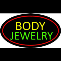 Body Jewelry Oval Red Neonreclame