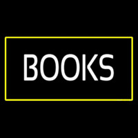 Books Yellow Border Neonreclame