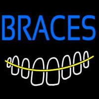 Braces With Teeth Neonreclame