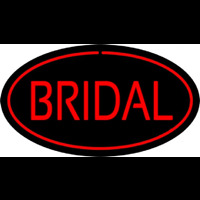 Bridal Block Oval Red Neonreclame