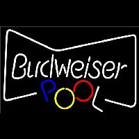 Bud Bowtie with Pool Ball Beer Sign Neonreclame