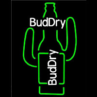 Bud Dry Cactus Beer Sign Neonreclame