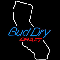 Bud Dry California Beer Sign Neonreclame