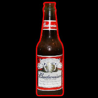 Budweiser Bottle Beer Sign Neonreclame