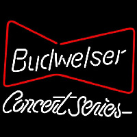 Budweiser Bowtie Concert Series Beer Sign Neonreclame