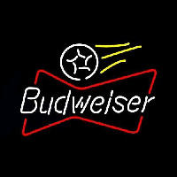 Budweiser Bowtie Soccer Beer Sign Neonreclame