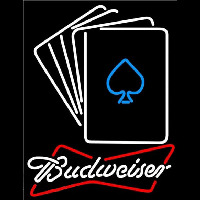 Budweiser Cards Beer Sign Neonreclame