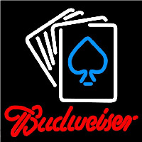 Budweiser Cards Beer Sign Neonreclame