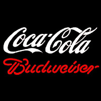 Budweiser Coca Cola White Beer Sign Neonreclame