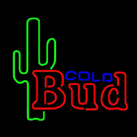 Budweiser Cold Cactus Beer Sign Neonreclame