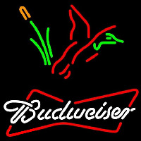 Budweiser Collectible Duck Hunting Beer Sign Neonreclame