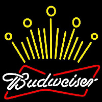 Budweiser Crown Beer Sign Neonreclame