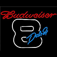 Budweiser Dale Jr. 8 Beer Sign Neonreclame