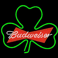 Budweiser Green Clover Beer Sign Neonreclame