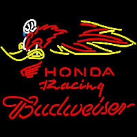 Budweiser Honda Racing Woody Woodpecker Crf 250450 Beer Sign Neonreclame