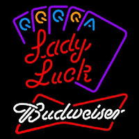 Budweiser Lady Luck Series Beer Sign Neonreclame