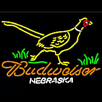 Budweiser Nebraska Pheasant Beer Sign Neonreclame