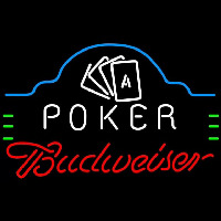 Budweiser Poker Ace Cards Beer Sign Neonreclame