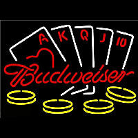 Budweiser Poker Ace Series Beer Sign Neonreclame