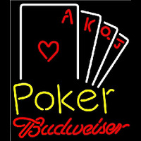 Budweiser Poker Ace Series Beer Sign Neonreclame