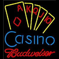 Budweiser Poker Casino Ace Series Beer Sign Neonreclame