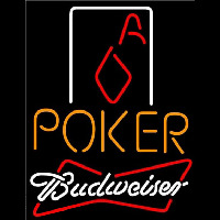 Budweiser Poker Squver Ace Beer Sign Neonreclame