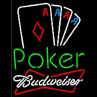 Budweiser Poker Tournament Beer Sign Neonreclame