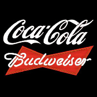 Budweiser Red Coca Cola White Beer Sign Neonreclame