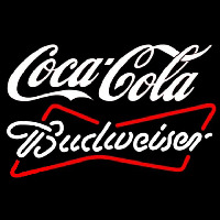 Budweiser White Coca Cola White Beer Sign Neonreclame