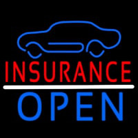 Car Logo Red Insurance Open Neonreclame