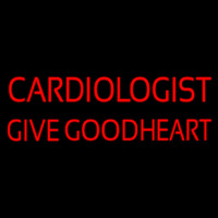 Cardiologist Give Good Heart Neonreclame