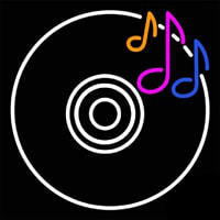 Cd Musical Note Neonreclame