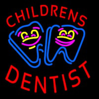 Childrens Dentist Neonreclame