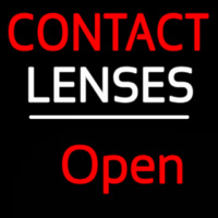 Contact Lenses Script1 Open White Line Neonreclame