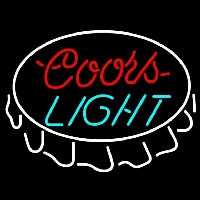 Coors Light Bottlecap Beer Sign Neonreclame