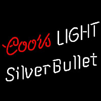 Coors Light Double Line Silver Bullet Beer Sign Neonreclame