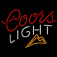 Coors Light Ice Mountains Beer Sign Neonreclame